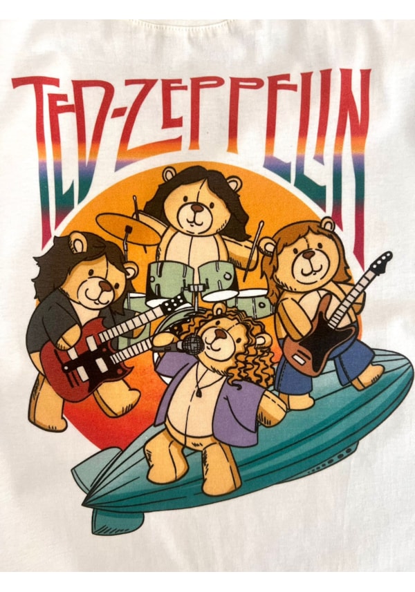 Camiseta Ted-Zeppelin - Off-White