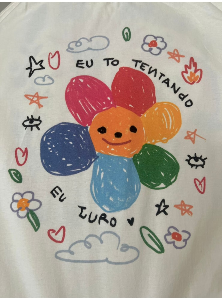 Camiseta Tentando - Off-White — imagem 2