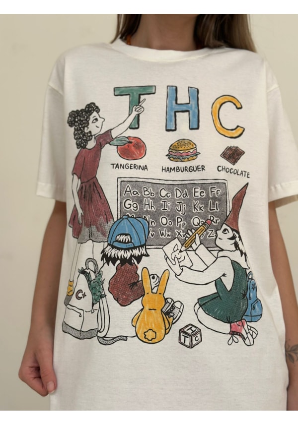 Camiseta THC - Off-White