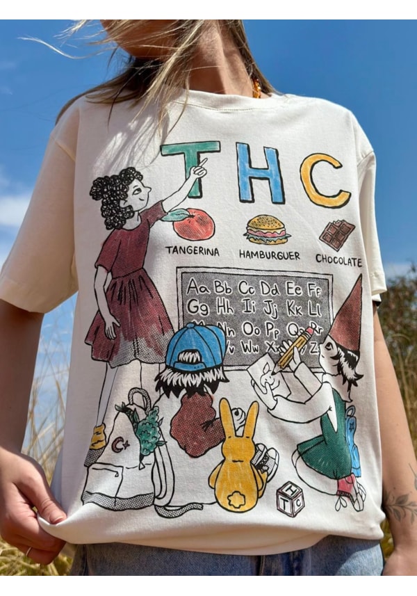 Camiseta THC - Off-White