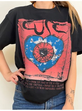 Camiseta The Cure - Preta