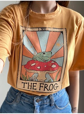 Camiseta The Frog - Caramelo