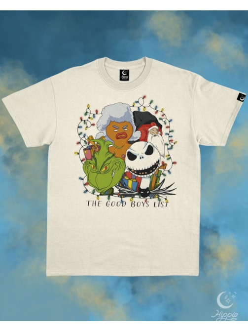 Camiseta The Good Boys List - Natal - Off-White