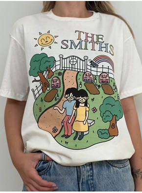 Camiseta The Smiths - Bandas Cartoon - Off-White