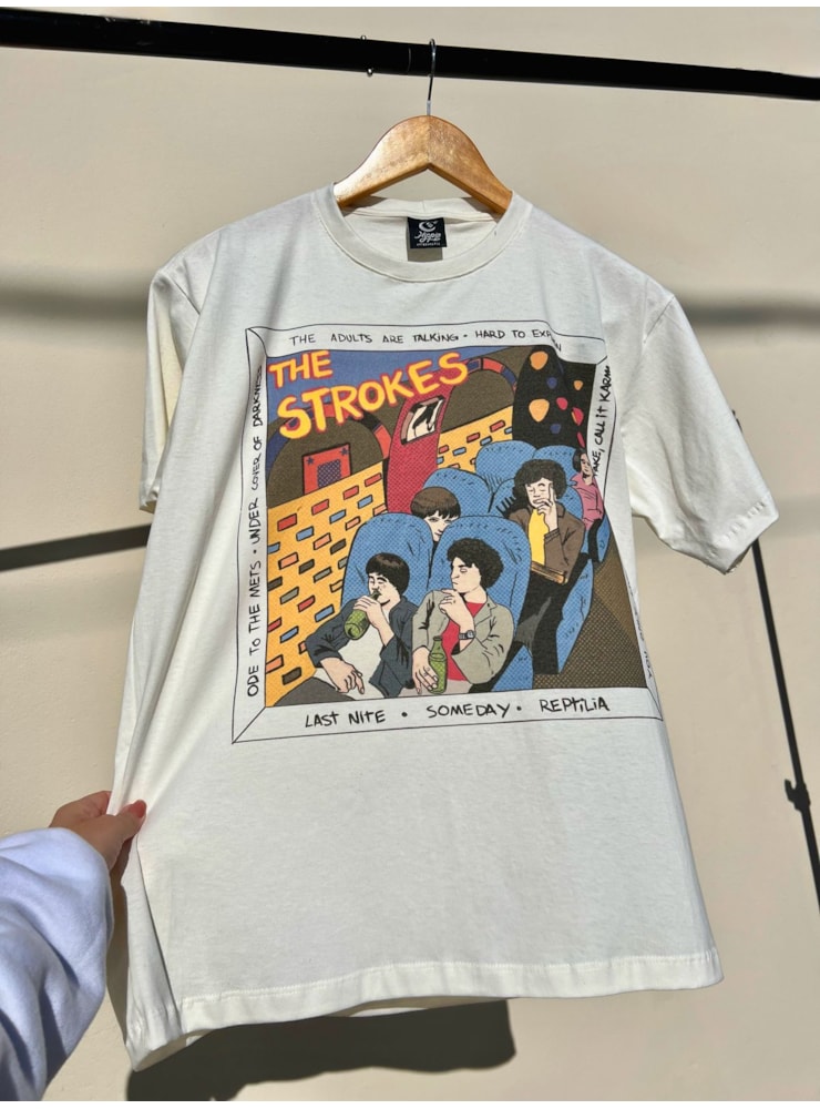 Camiseta The Strokes - Off-White — imagem 1