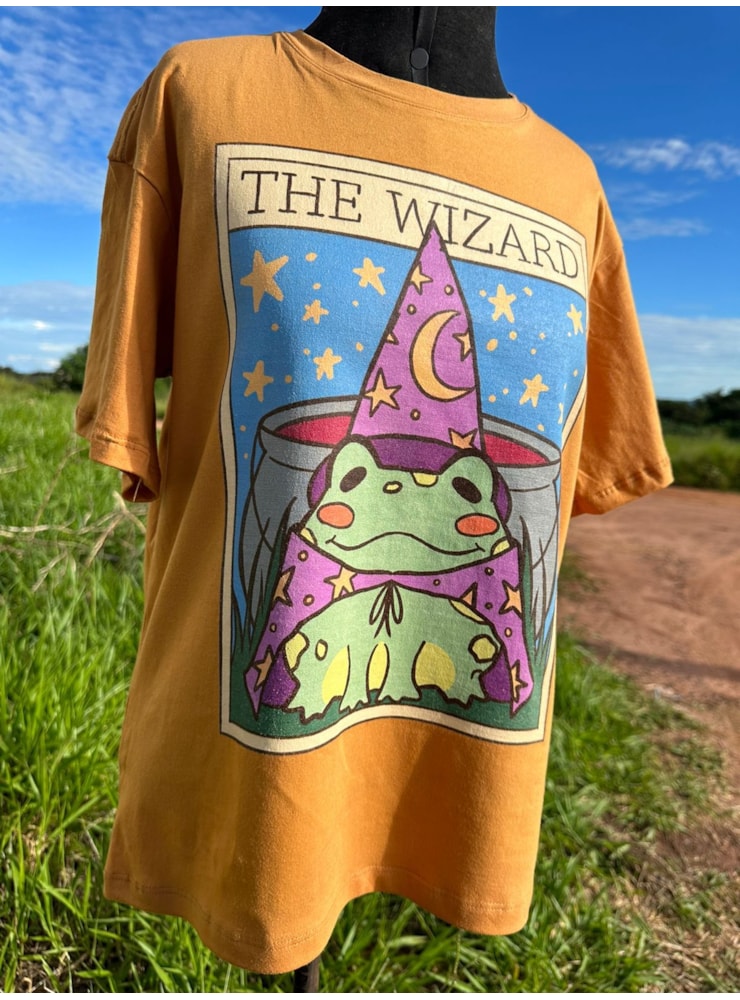 Camiseta The Wizard Frog - Caramelo — imagem 2