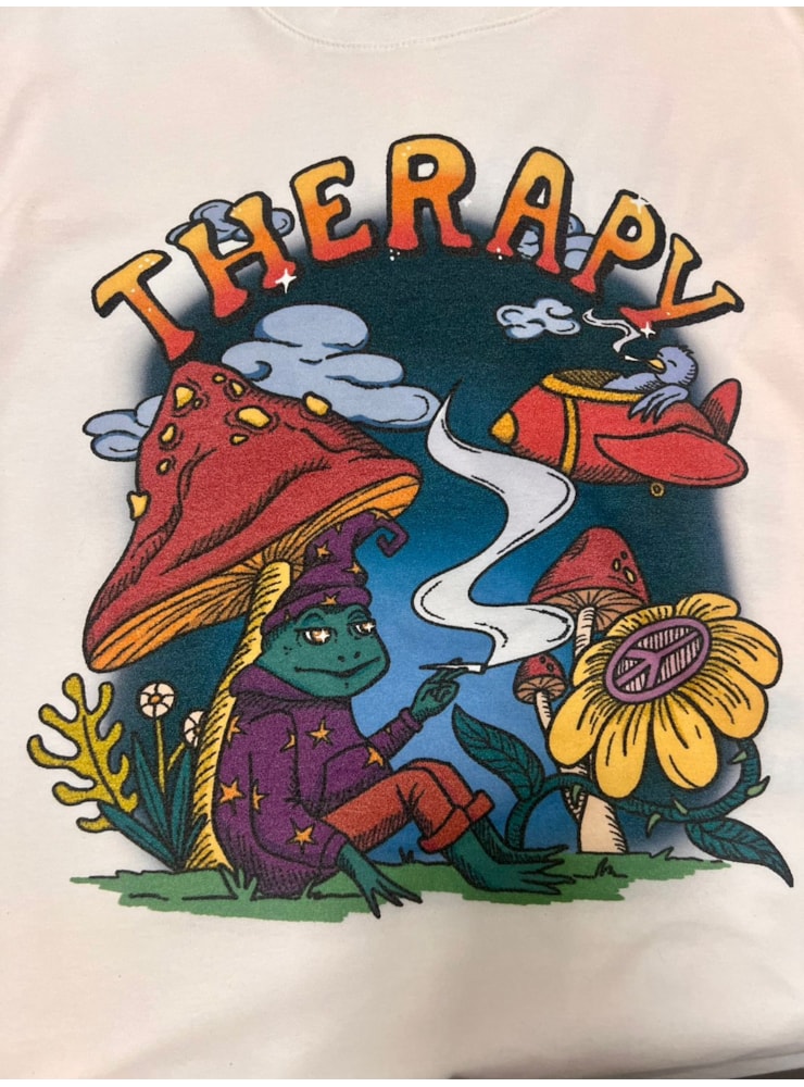 Camiseta Therapy - Off-White — imagem 2