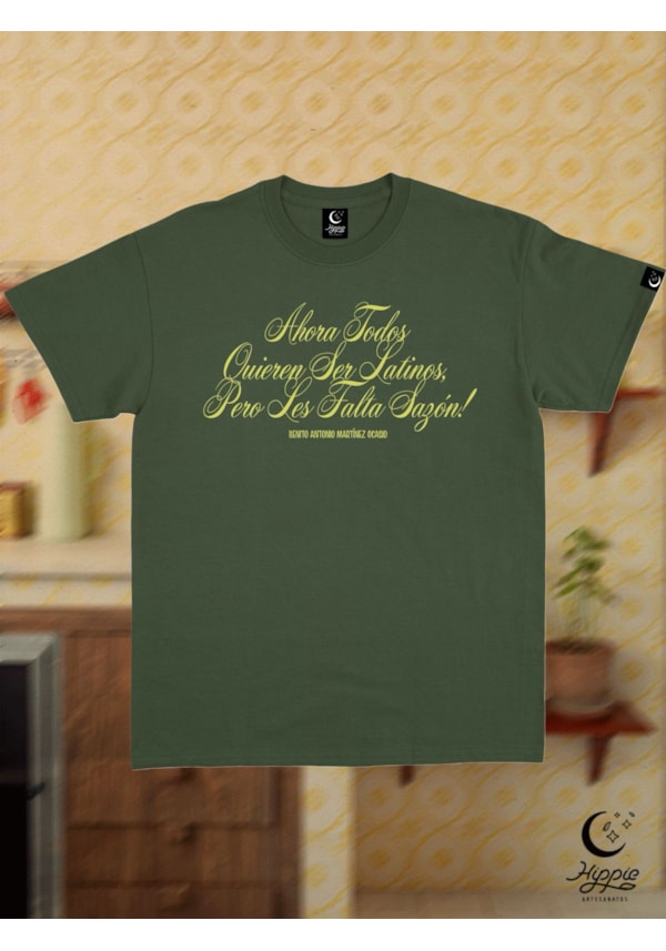 Camiseta Todos quieren ser latinos - Verde - Frente e Verso