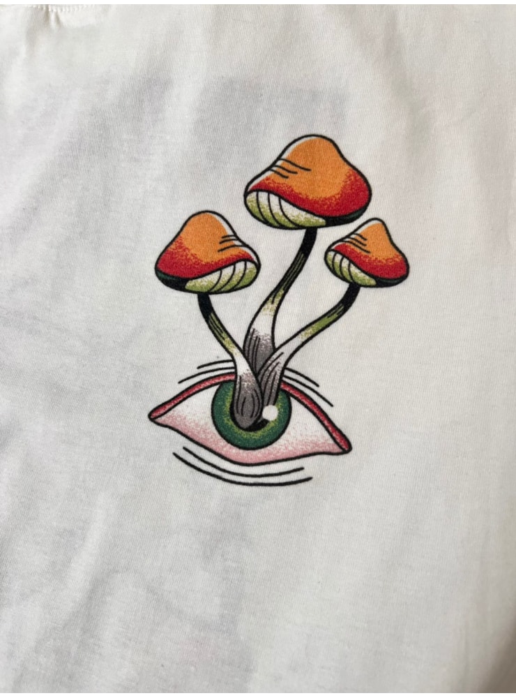 Camiseta Transcende - Off-White - Frente e Verso — imagem 3