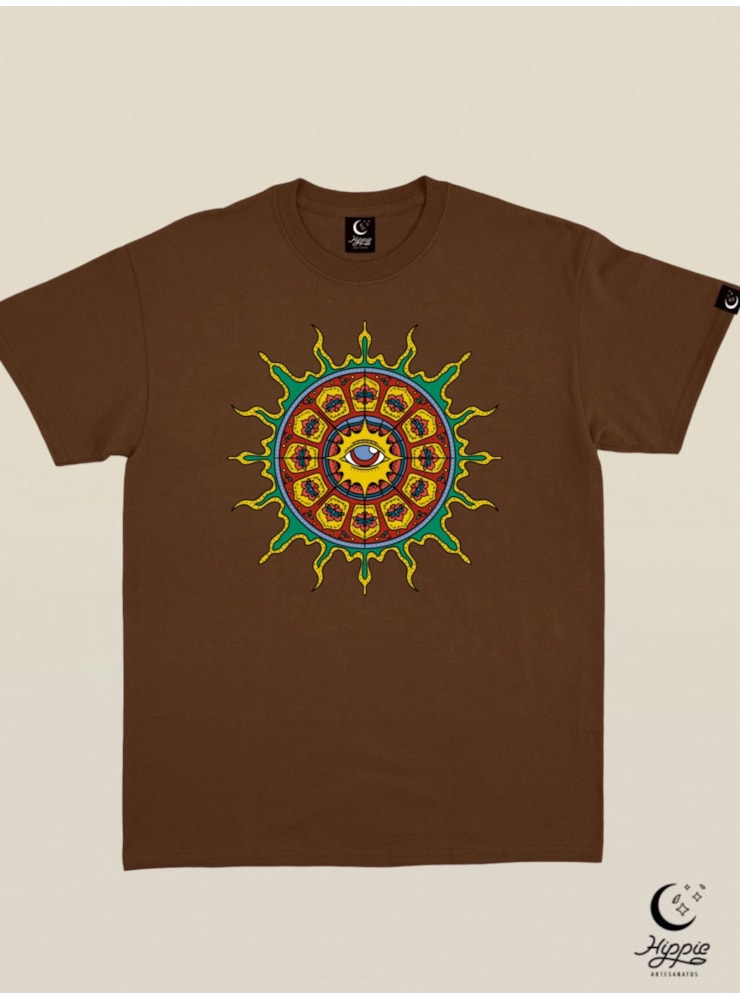 Camiseta Transcendence - Marrom - Frente e Verso — imagem 2