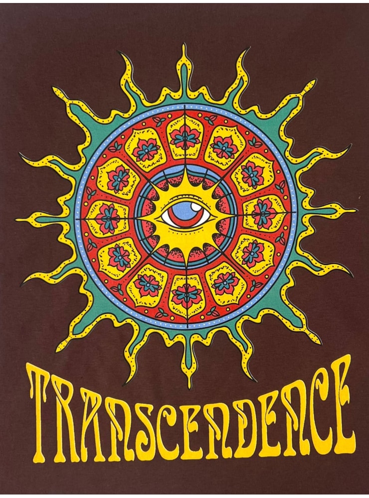 Camiseta Transcendence - Marrom - Frente e Verso — imagem 3
