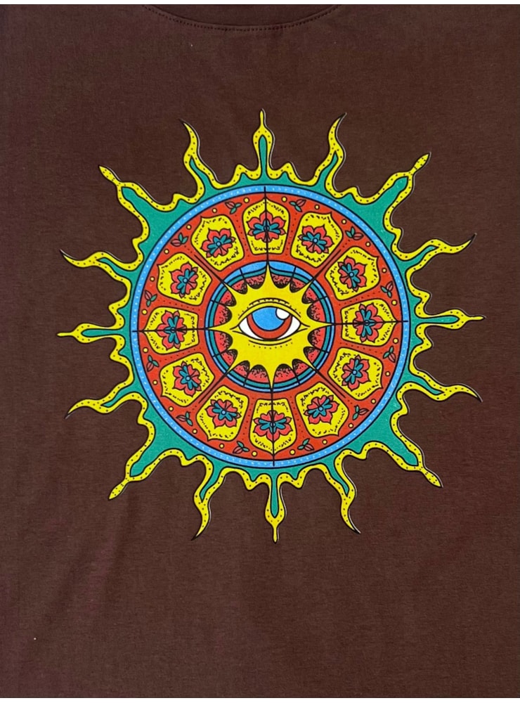 Camiseta Transcendence - Marrom - Frente e Verso — imagem 4
