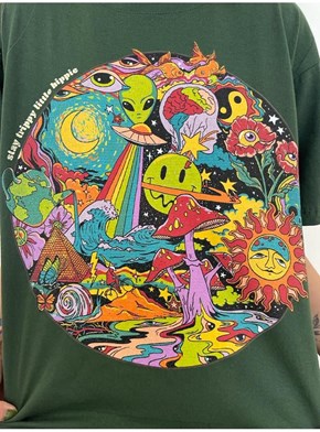 Camiseta Trip Hippie - Verde