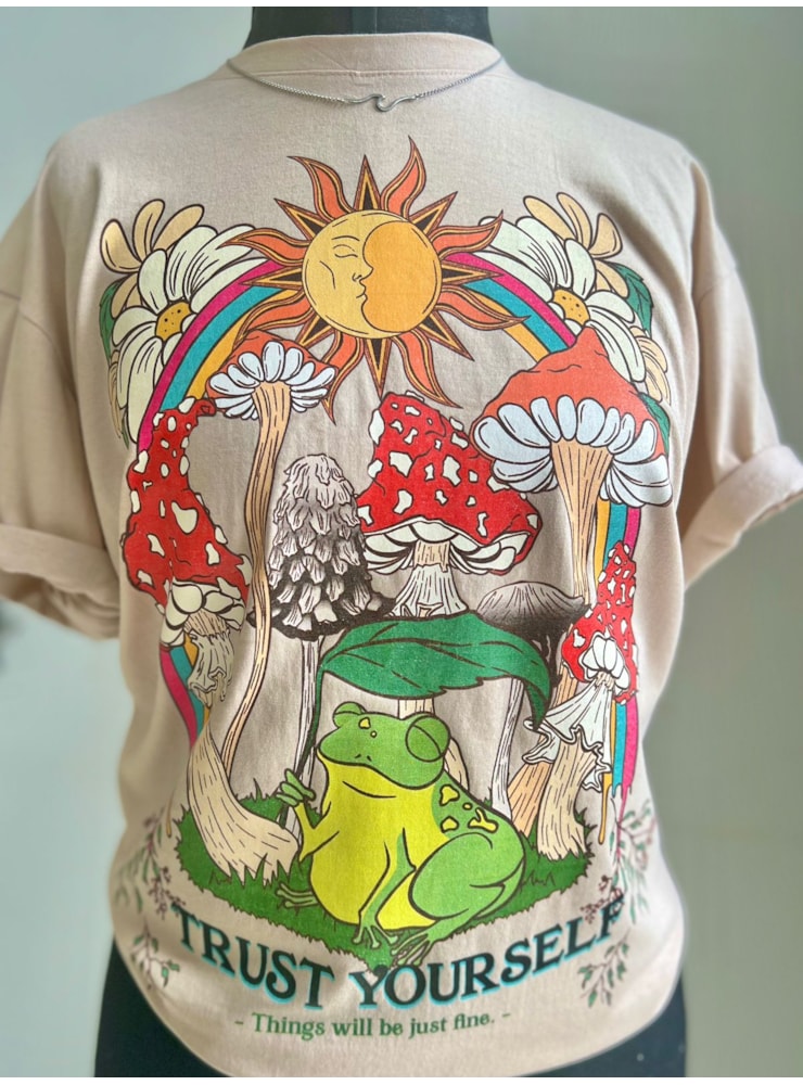Camiseta Trust Frog - Cáqui — imagem 2