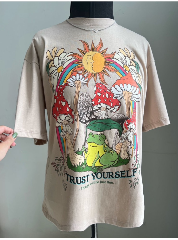 Camiseta Trust Frog - Cáqui — imagem 1