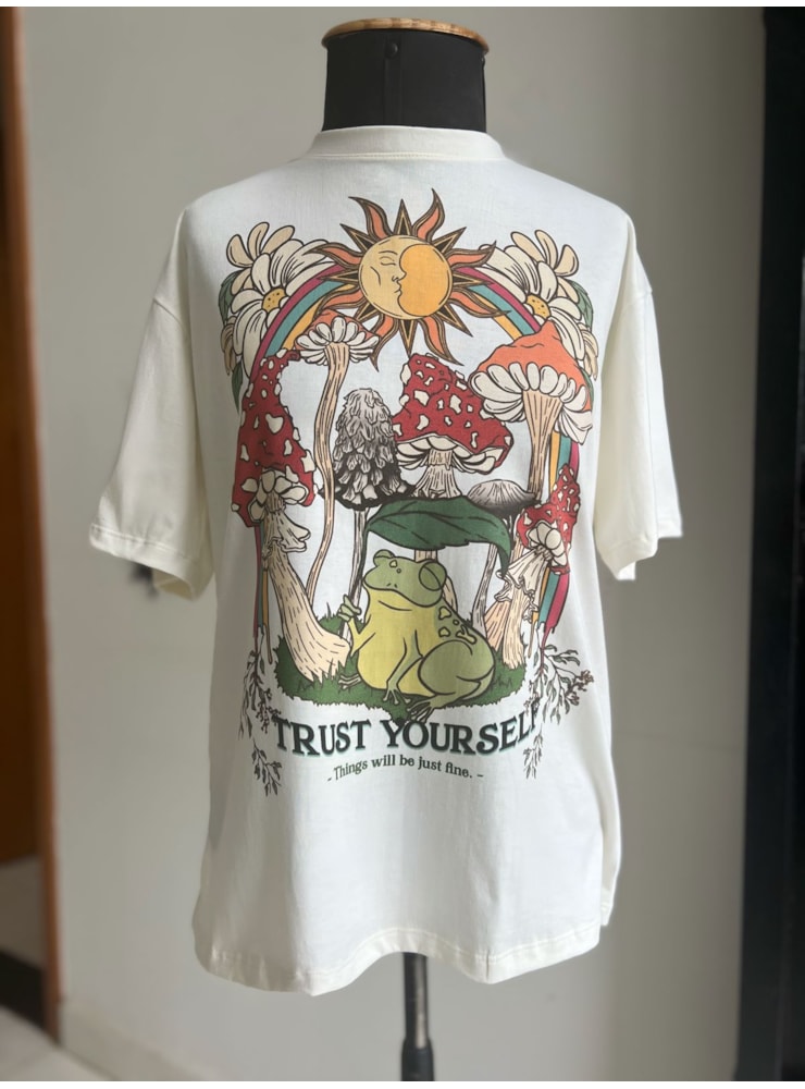 Camiseta Trust Frog - Off-White — imagem 2