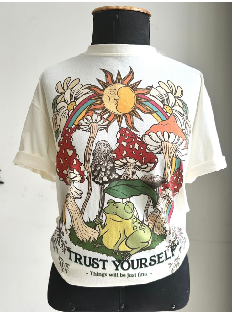 Camiseta Trust Frog - Off-White — imagem 1