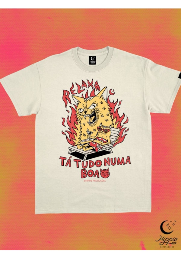 Camiseta Tudo numa Boa - Off-White