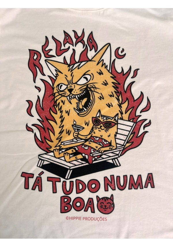 Camiseta Tudo numa Boa - Off-White
