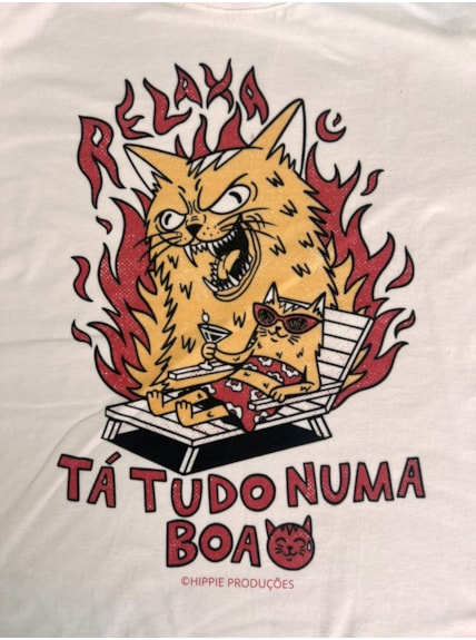 Camiseta Tudo numa Boa - Off-White