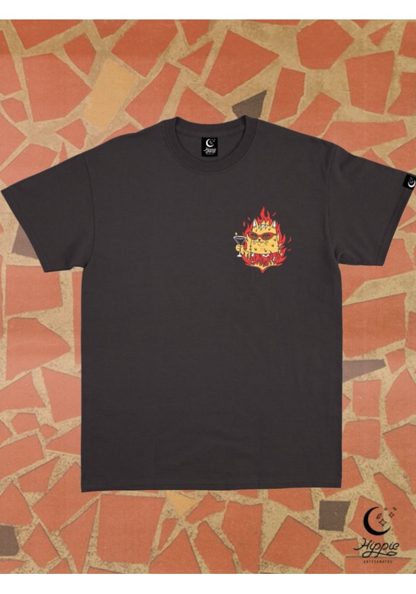 Camiseta Tudo numa Boa - Preta - Frente e Verso