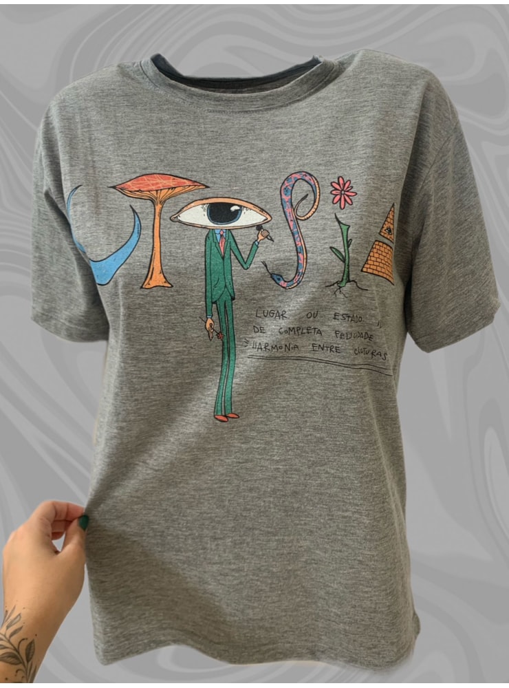 Camiseta Utopia - Mescla — imagem 1