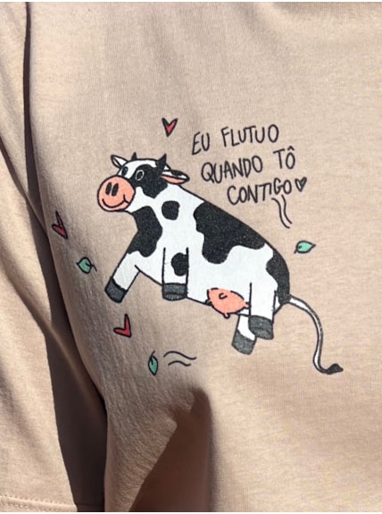 Camiseta Vaca - Cáqui