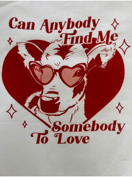 Camiseta Vaca Love - Branca