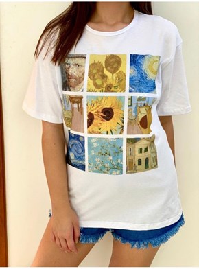 Camiseta Van Gogh - Branca