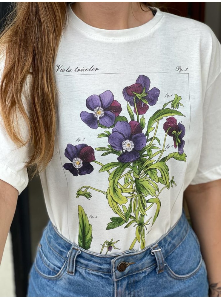 Camiseta Violeta - Off-White — imagem 1
