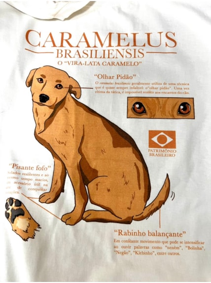 Camiseta Vira Lata Caramelo Espécie - Off-White