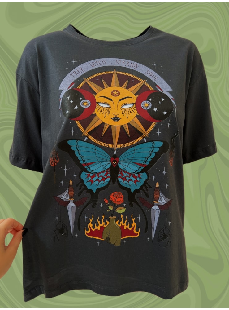 Camiseta Witch - Chumbo — imagem 1