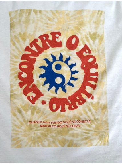 Camiseta Yin Yang Conexão - Off-White