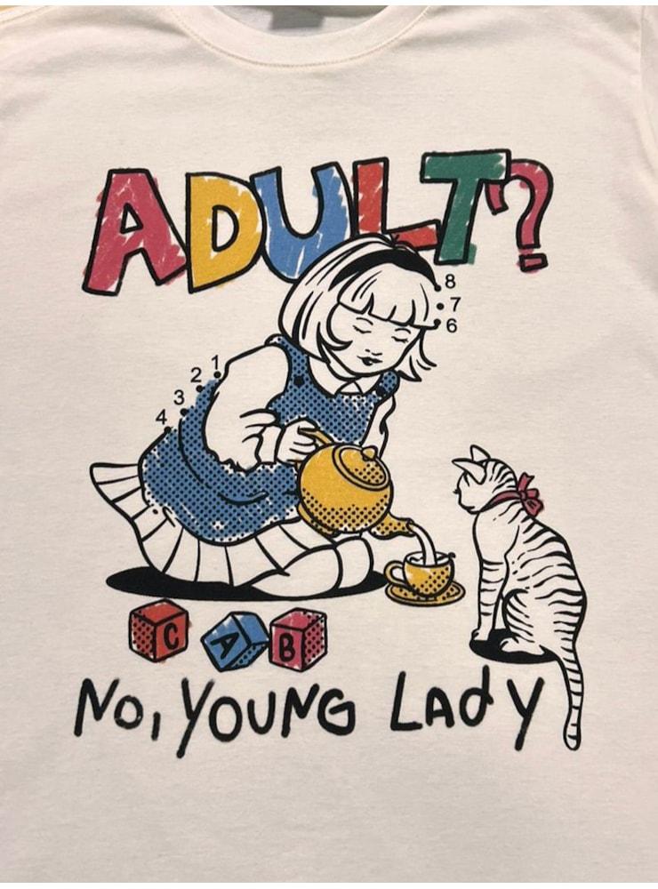 Camiseta Young Lady - Off-White — imagem 2