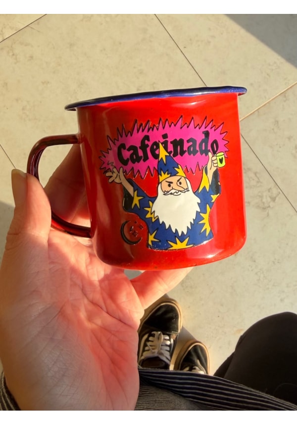 Caneca 250ml Mago Cafeinado - Vermelha