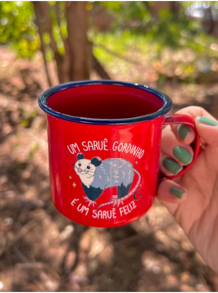 Caneca 250ml Saruê Gordinho - Vermelha