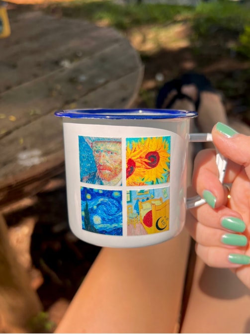Caneca 250ml Van Gogh - Branca
