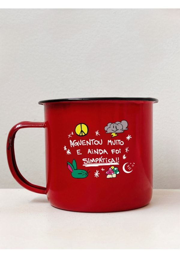 Caneca 350ml Simpática - Vermelha