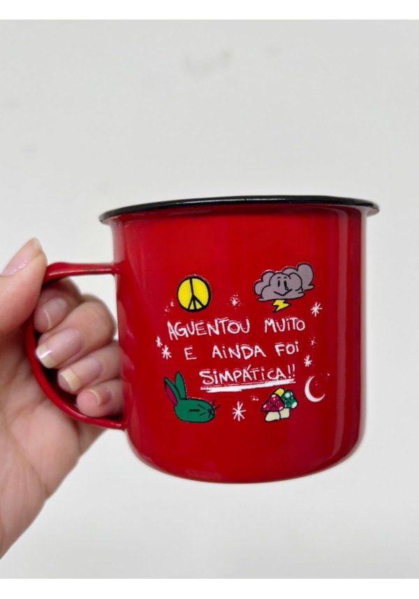 Caneca 350ml Simpática - Vermelha