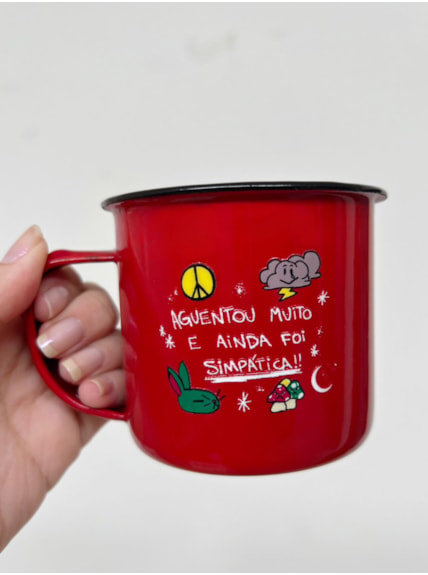 Caneca 350ml Simpática - Vermelha