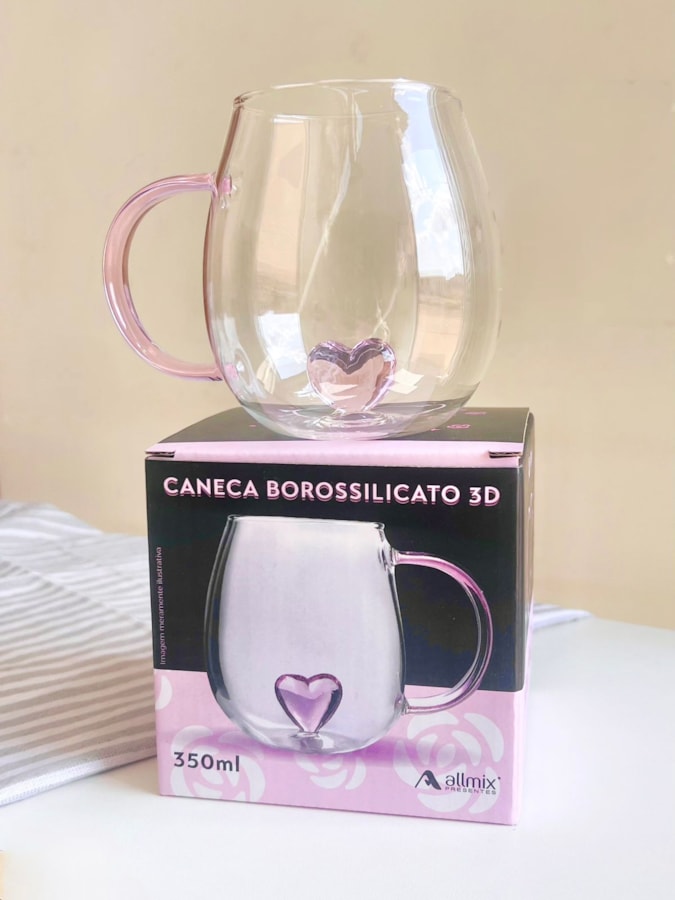Caneca 3D Coração - 350ml — imagem 4