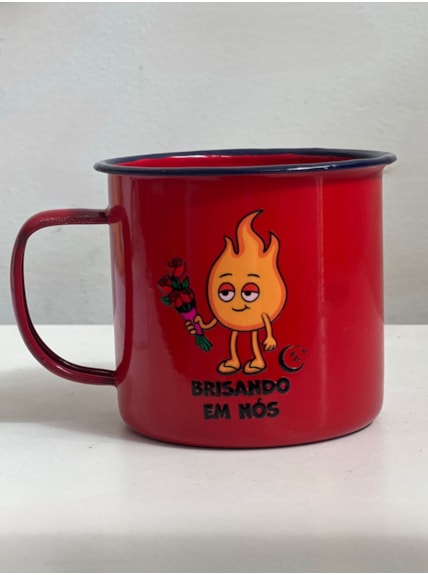 Caneca 450ml Brisando em Nós - Vermelha