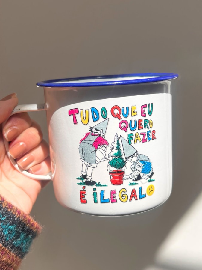 Caneca 450ml Ilegal - Branca — imagem 2