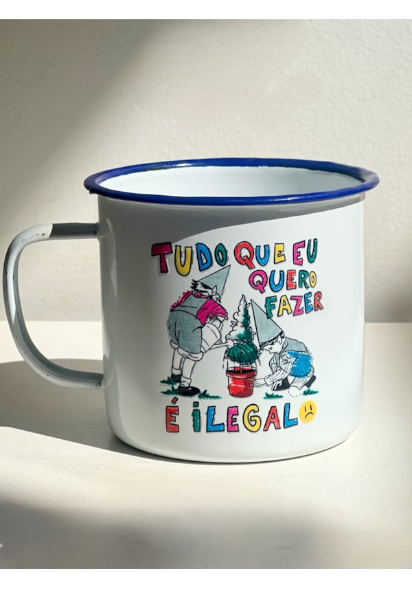 Caneca 450ml Ilegal - Branca