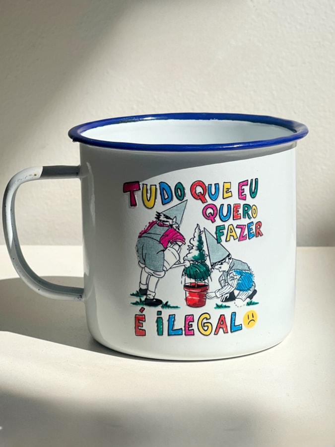 Caneca 450ml Ilegal - Branca — imagem 1