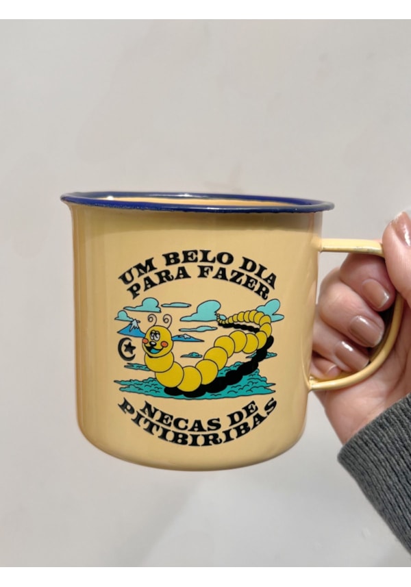 Caneca 450ml Necas de Pitibiribas - Amarela