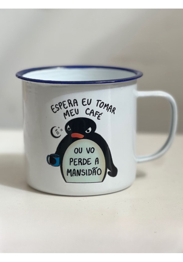 Caneca 450ml Pingu Mansidão - Branca