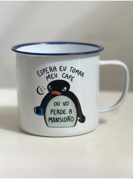 Caneca 450ml Pingu Mansidão - Branca