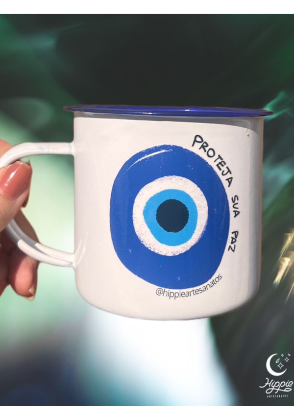 Caneca 450ml Proteja Sua Paz - Branca