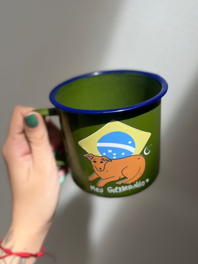 Caneca 450ml Vira Lata - Verde — imagem 2